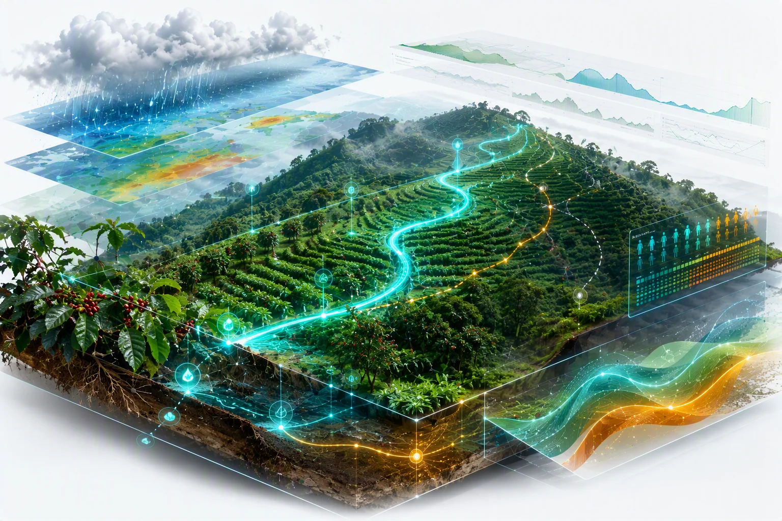 CAOS agriculture digital twin